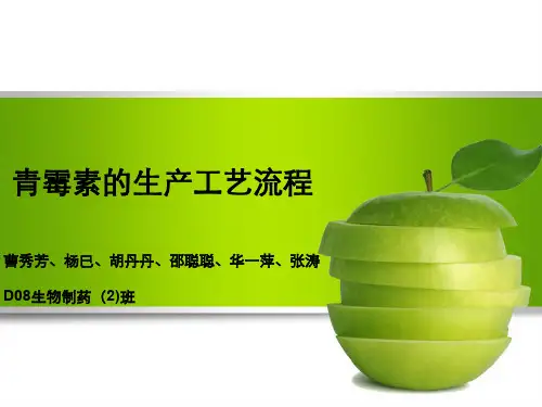 青霉素的生产工艺流程
