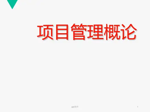 项目管理知识体系  ppt课件
