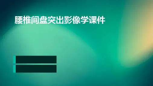腰椎间盘突出影像学课件