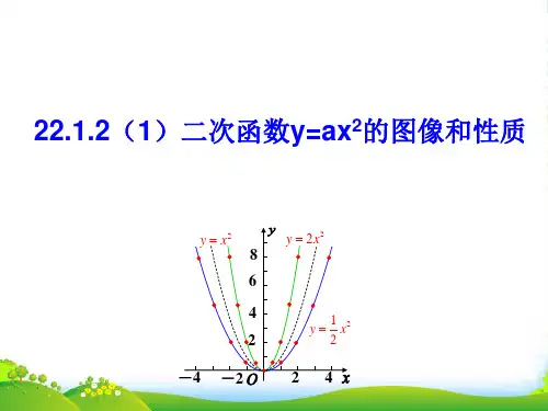 人教版九年级数学上册《二次函数图像与性质》课件(共14张PPT)