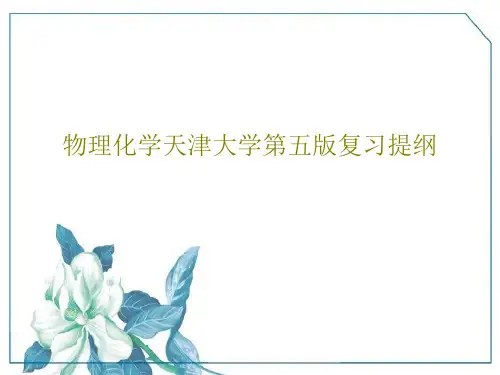 物理化学天津大学第五版复习提纲共89页文档