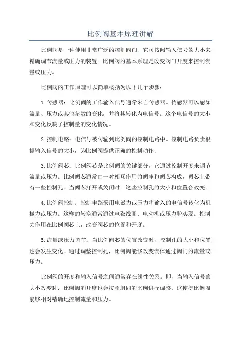 比例阀基本原理讲解