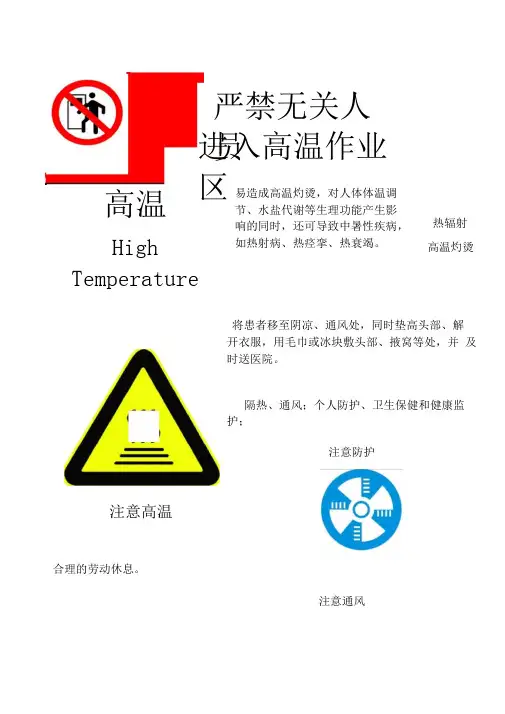 六大风险点作业场所安全告知牌