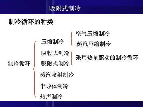 第五节-吸附式制冷