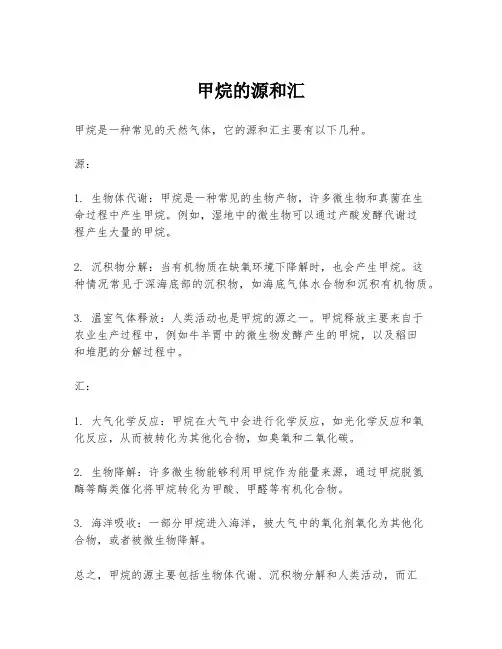 甲烷的源和汇