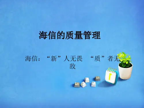 海信的质量管理共15页文档