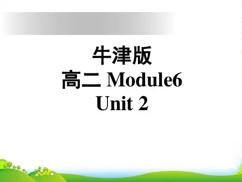 高中英语 Unit2 Project课件 牛津译林选修6