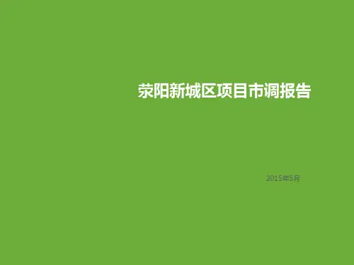 荥阳市调报告