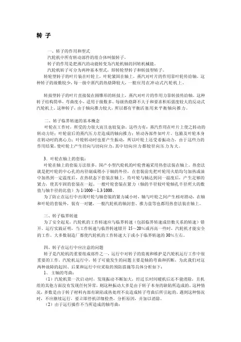 汽轮机转子[指南]