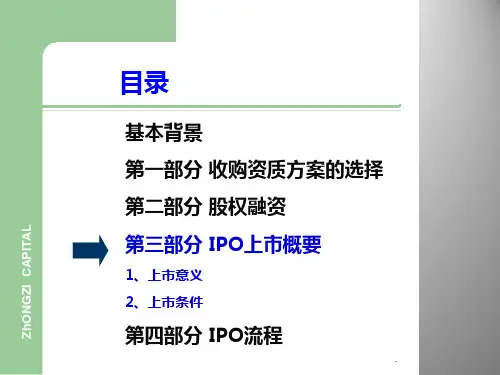 企业IPO上市融资全流程PPT课件