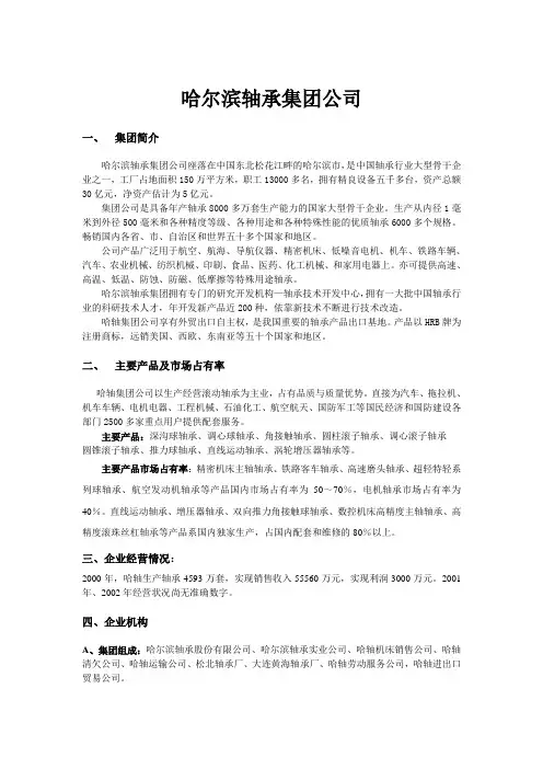 哈尔滨轴承集团公司