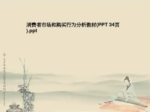 消费者市场和购买行为分析教材(PPT 34页)