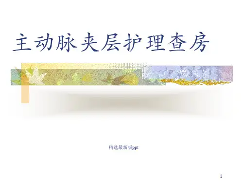 护理查房主动脉夹层ppt课件
