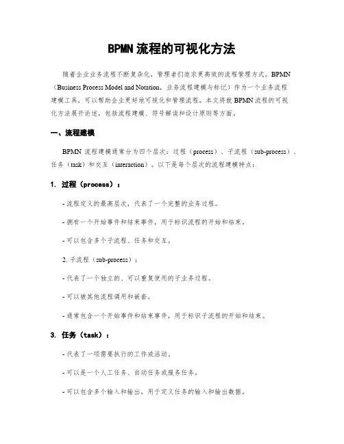 BPMN流程的可视化方法