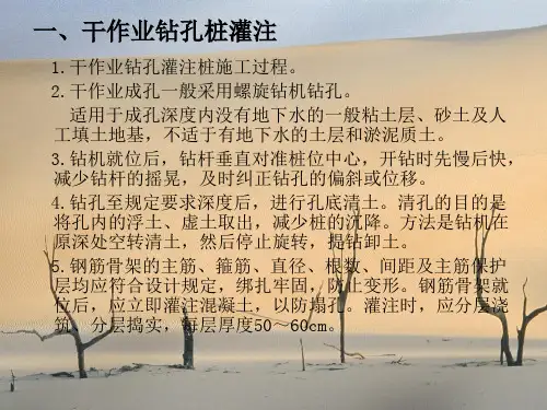 锤击沉管灌注桩