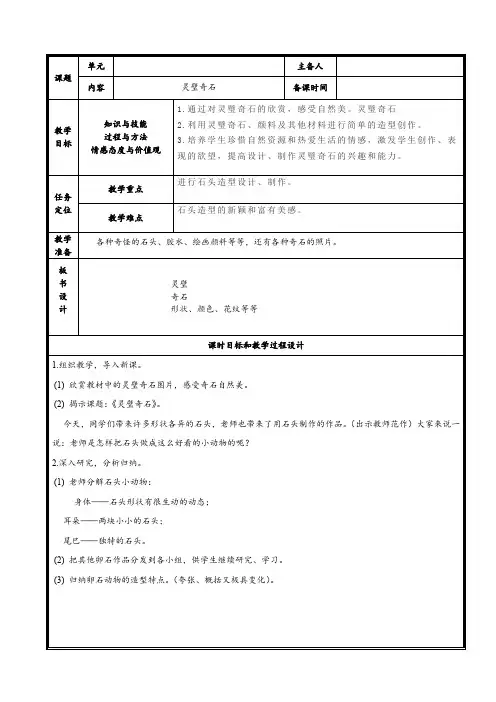 第九课--灵璧奇石