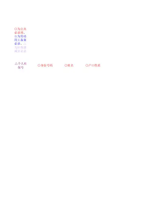 社保增减员表