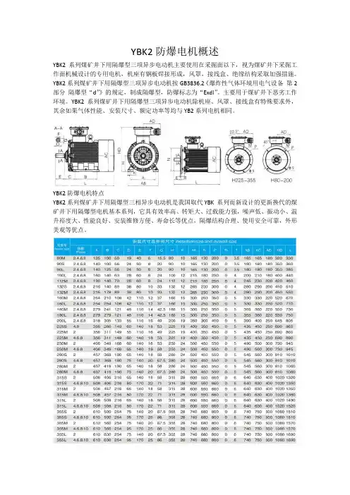 YB2防爆电机性能简介