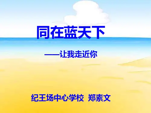 同在蓝天下-课件ppt