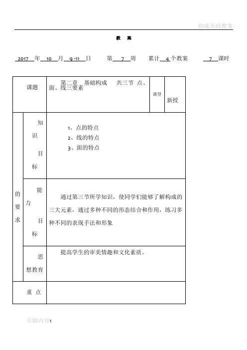 构成的基本要素-点线面