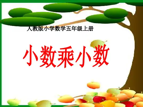 人教版五年级上册《小数乘小数》PPT课件