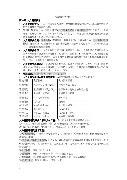 人力资源管理概论-董克用版