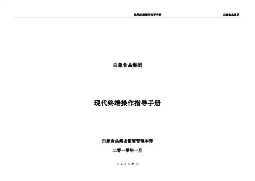 现代终端操作指导手册