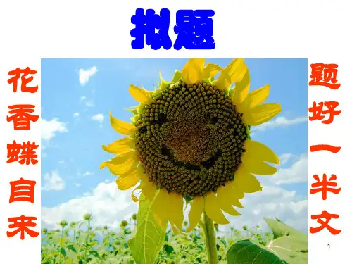 如何给短文起题目ppt课件