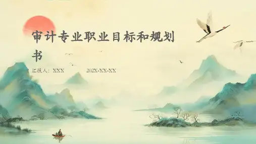 审计专业职业目标和规划书