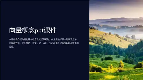 向量概念课件
