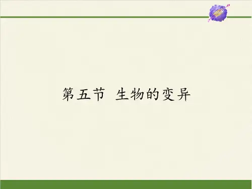 人教版八年级生物下册教学课件  7.生物的变异 课件 