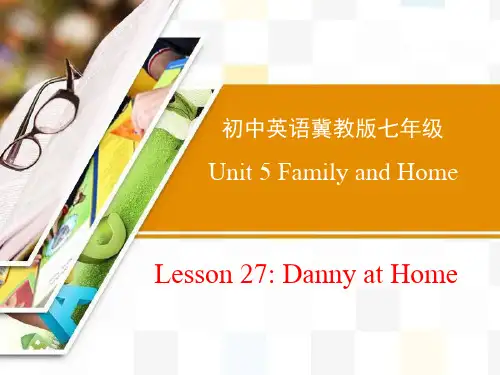 《Danny at Home》Family and Home PPT-模板