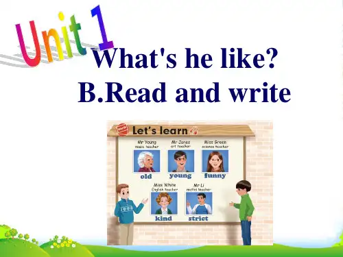 pep五年级英语上册Unit 1 B read and write-优质课件