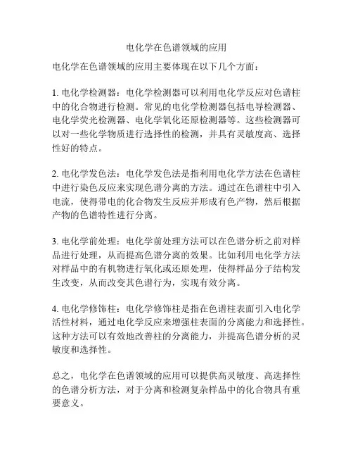 电化学在色谱领域的应用