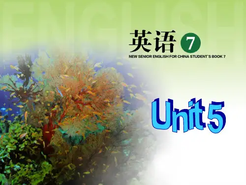 人教版高中英语选修七Unit5Learning about language课件