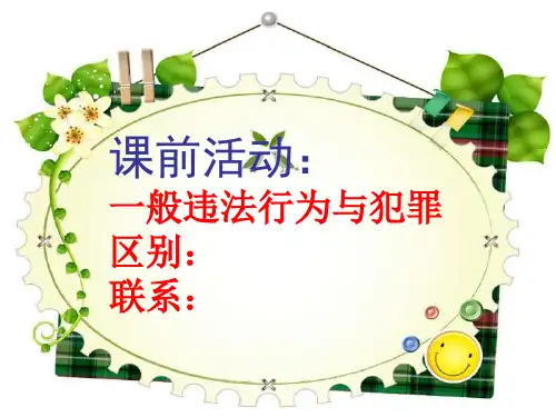 做守法护法的好公民PPT