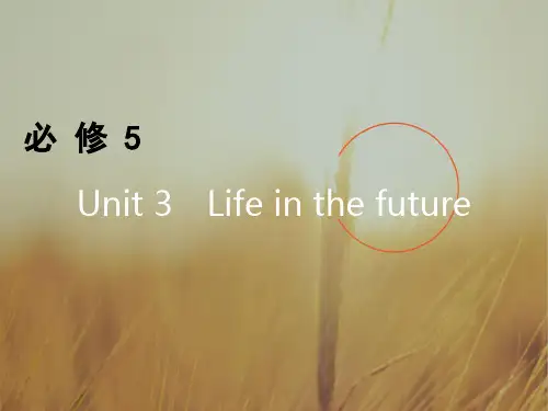 2018高考英语一轮复习课件 必修5 Unit 3 精品