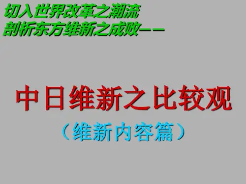 历史：第3课·《百日维新》课件(人教版选修一)
