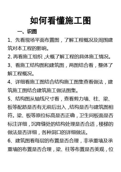 如何看懂施工图
