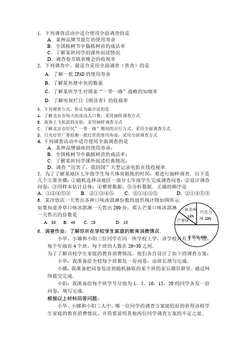 统计图表