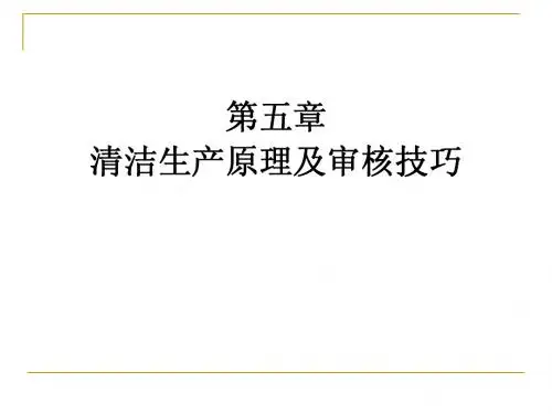 CP第五章审核原理与技巧