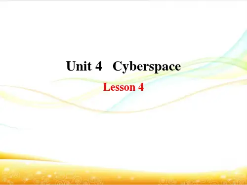 Unit4Lesson4课件 北师大版高中英语必修二