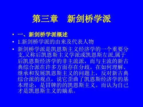 第三章 新剑桥学派