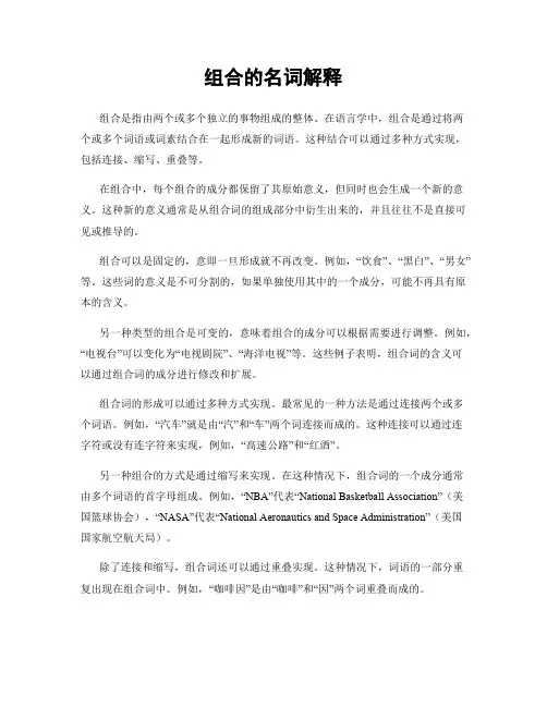 组合的名词解释