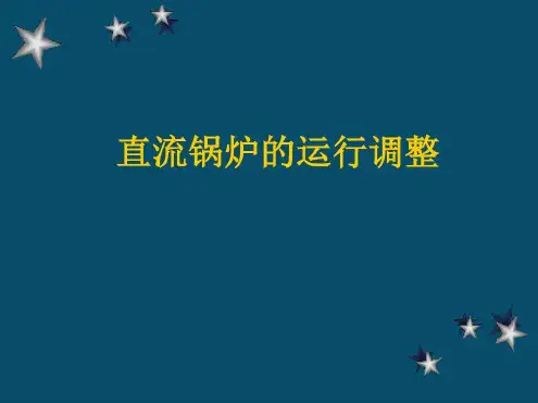 直流锅炉的运行调节-2023年学习资料