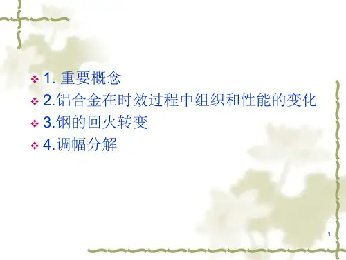 过饱和固溶体的脱溶沉淀课件