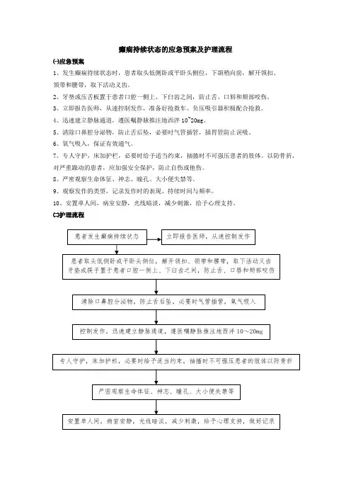 癫痫持续状态的应急预案及护理流程