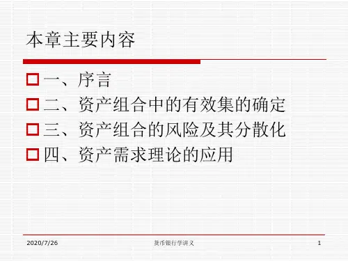资产需求理论
