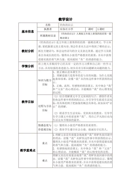 继续教育作业 教学设计与反思模板