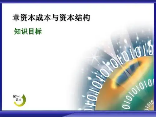 某公司资本管理结构及财务知识分析(ppt86张)
